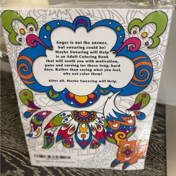 Maybe Swearing Will Help Adult Coloring Book & Markets Set for Adults Relaxation - Picture 3 of 4